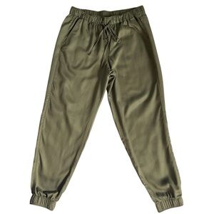Nine West Olive Green Business Casual Athleisure Jogger Trouser Pants Women’s S